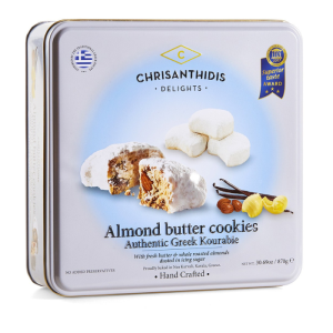 Chrisantides kourabiedes in der Dose