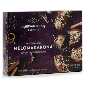 Chrisantides Melomakarona mit Schokolade