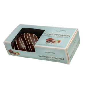 Chrisantides tsoureki mit Schokolade