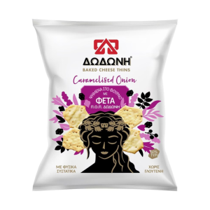 Dodoni Cheese Thins mit karamellisierter Zwiebel