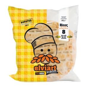 Elviart Pita Maismehl pro 8 Stück Griechisches Pita-Gyros Traditionelles Pitabrot