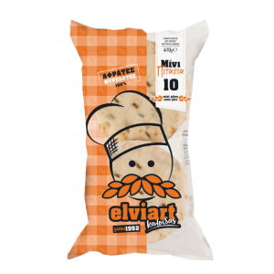 Elviart Pita Mini pro 10 Stück Griechisches Pita-Gyros Traditionelles Pitabrot