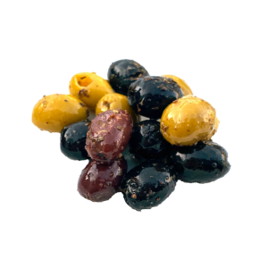 Frische marinierte Olivenmischung ohne Kerne mit Oregano & Thymian