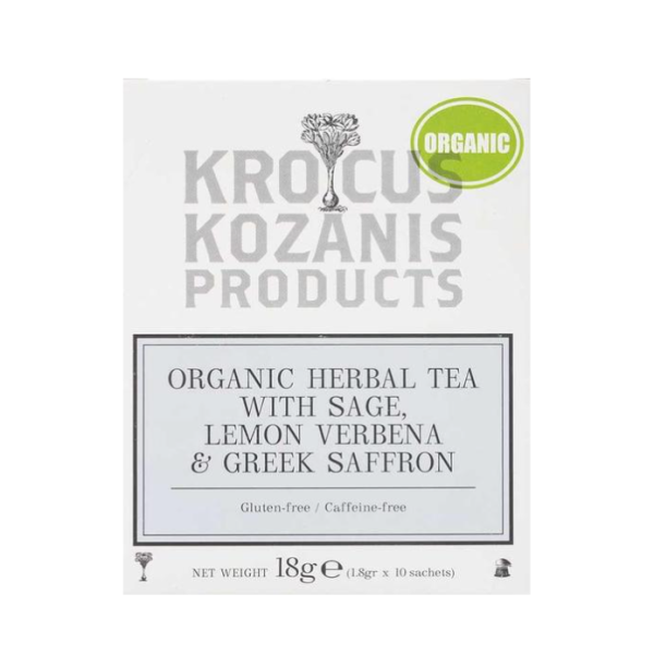 Krocus Kozanis Safrantee mit Salbei und Zitronenverbene