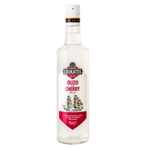 Loukatos Ouzo mit Kirsche