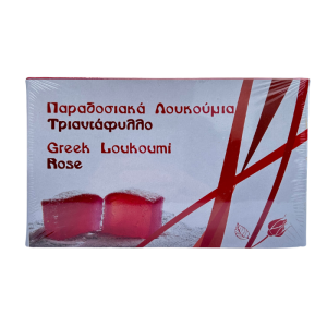Loukoumi mit rosa Blättern