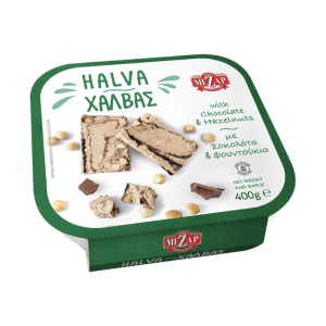 Mezap Halva mit Haselnüssen und Schokolade