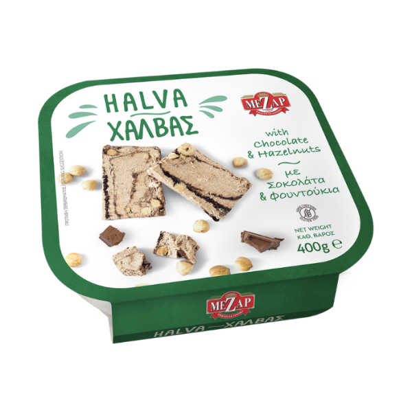 Mezap Halva mit Haselnüssen und Schokolade