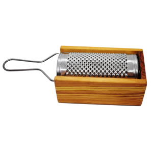 Olivenholz - Reibe mit Tablett
