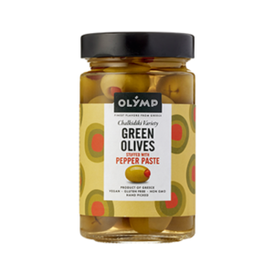 Olymp grüne Oliven mit Paprika