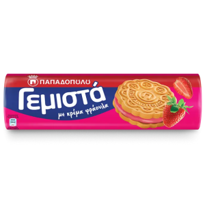 Papadopoulou Kekse mit Erdbeeren (Gemista)