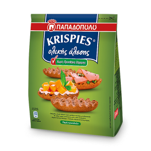 Papadopoulou Krispies Vollkorntoasts ohne Zuckerzusatz