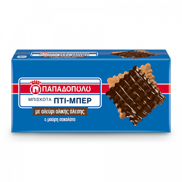 Papadopoulou Petit Beurre Kekse mit dunkler Schokolade