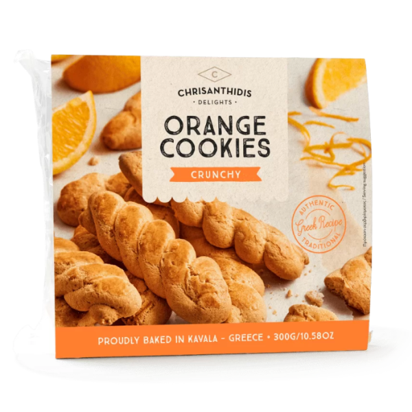 Traditionelle griechische Kekse mit Orange Traditionelle Chrisantides Kekse mit Orange