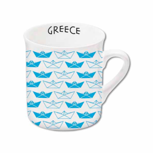 Griechische Espressotasse - Boote