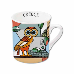 Griechische Espressotasse - Eule