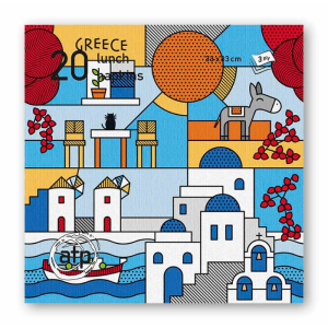 Griechische Servietten - Griechenland - 20 Stück.