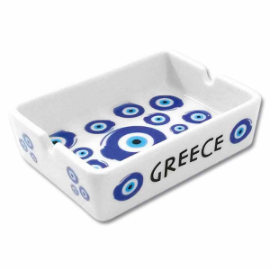 Griechischer Aschenbecher - Mati blau