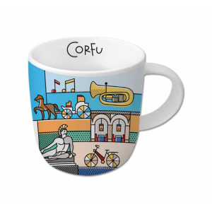 Griechischer Kaffee-/Teebecher - Korfu
