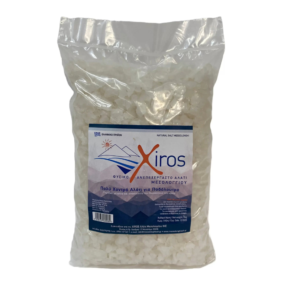 Xiros Mesologgiou Meersalz extra grob, 1 kg Xiros Mesologgiou Meersalz extra grob, 1 kg