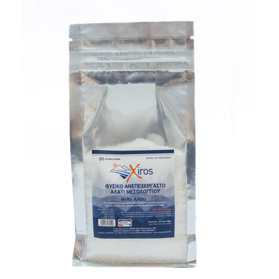 Xiros Mesologgiou Meersalz fein, 500 g Xiros Mesologgiou Meersalz fein, 500 g