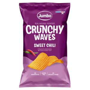 Jumbo Sweet Chili Chips Waves, 90 g