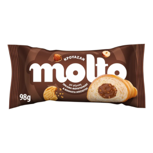 Molto Croissant mit Haselnuss und Keksen, 98 g