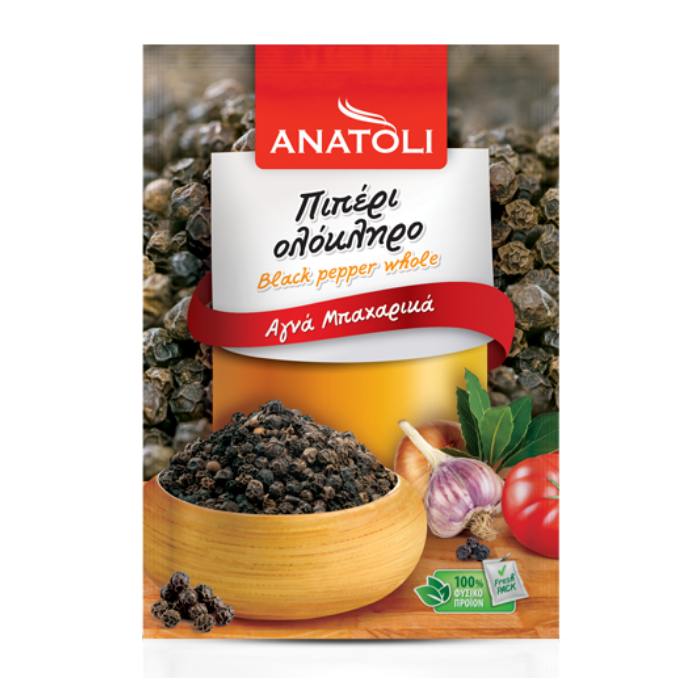 Anatoli schwarzer Pfeffer, ganz, 50 g Anatoli schwarzer Pfeffer, ganz, 50 g