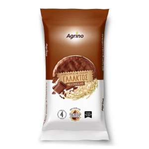 Agrino Reiswaffel mit Milchschokolade, 60 g