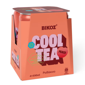 Vikos Cool Tea Pfirsich, 4 x 330 ml